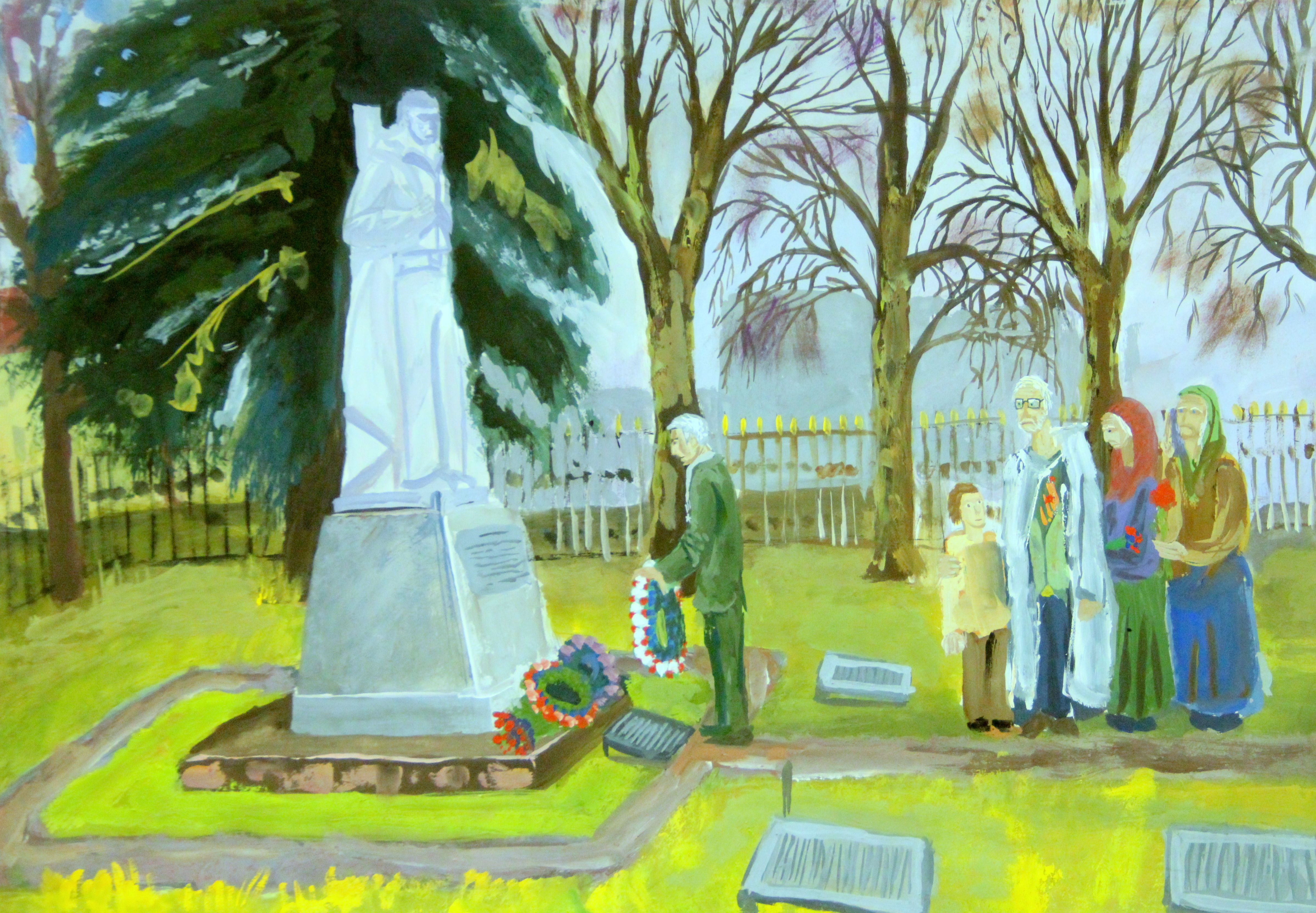 "Возложение венков", Виноградов Фёдор (16 лет)