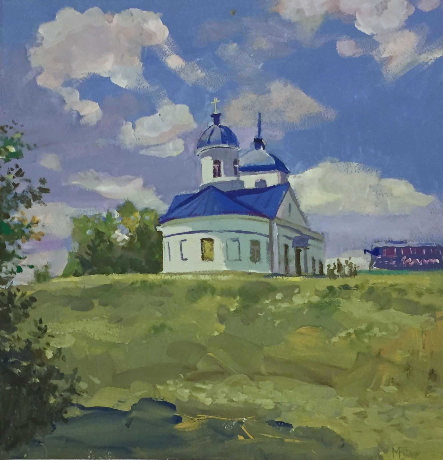 "Волхов. Храм Архангела Михаила", Белова Мария (13 лет), преп. Л. С. Мельниченко