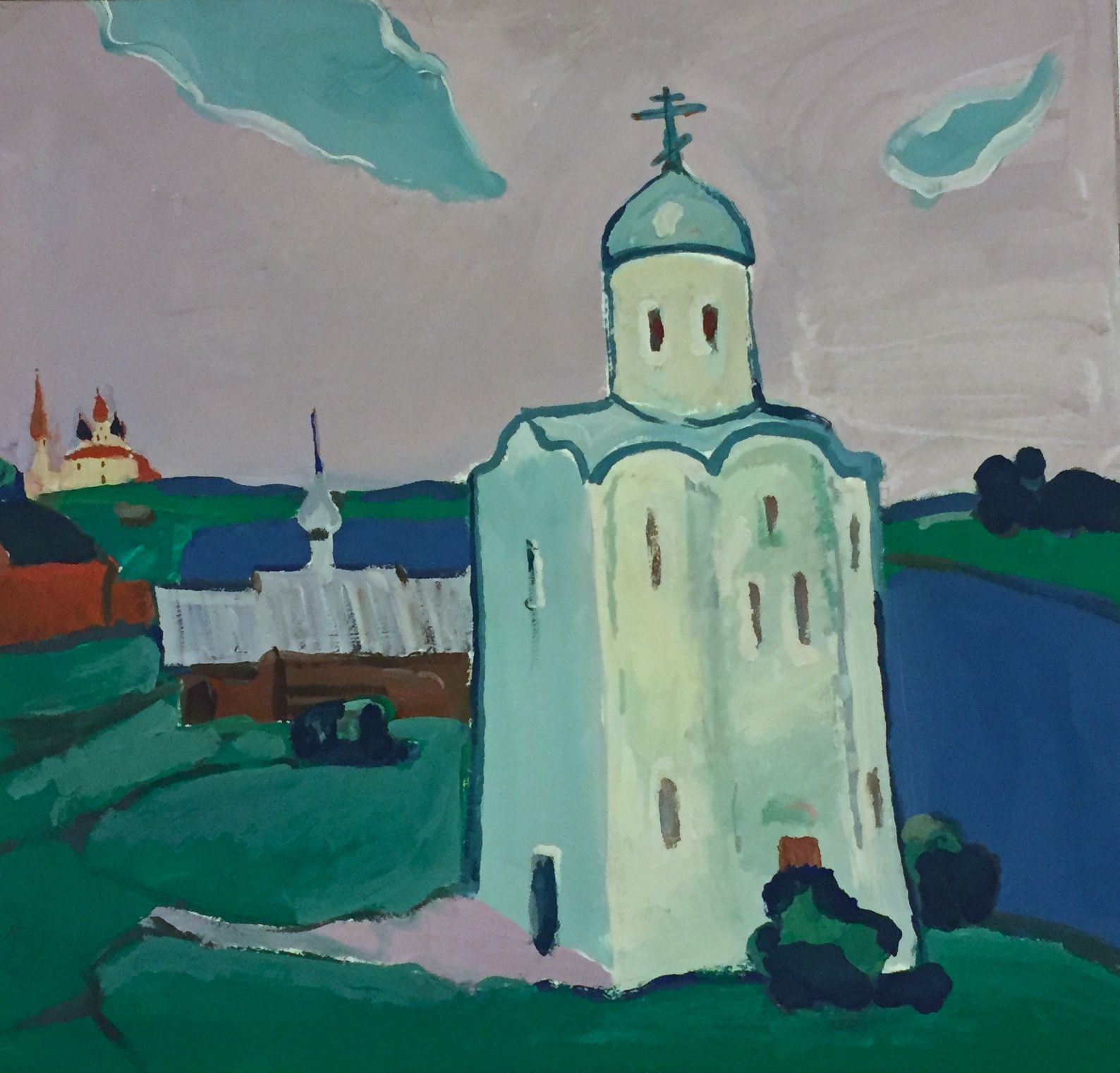 "Староя ладога. Церковь святого георгия, XII в.", Белова Мария (13 лет), преп. Л. С. Мельниченко
