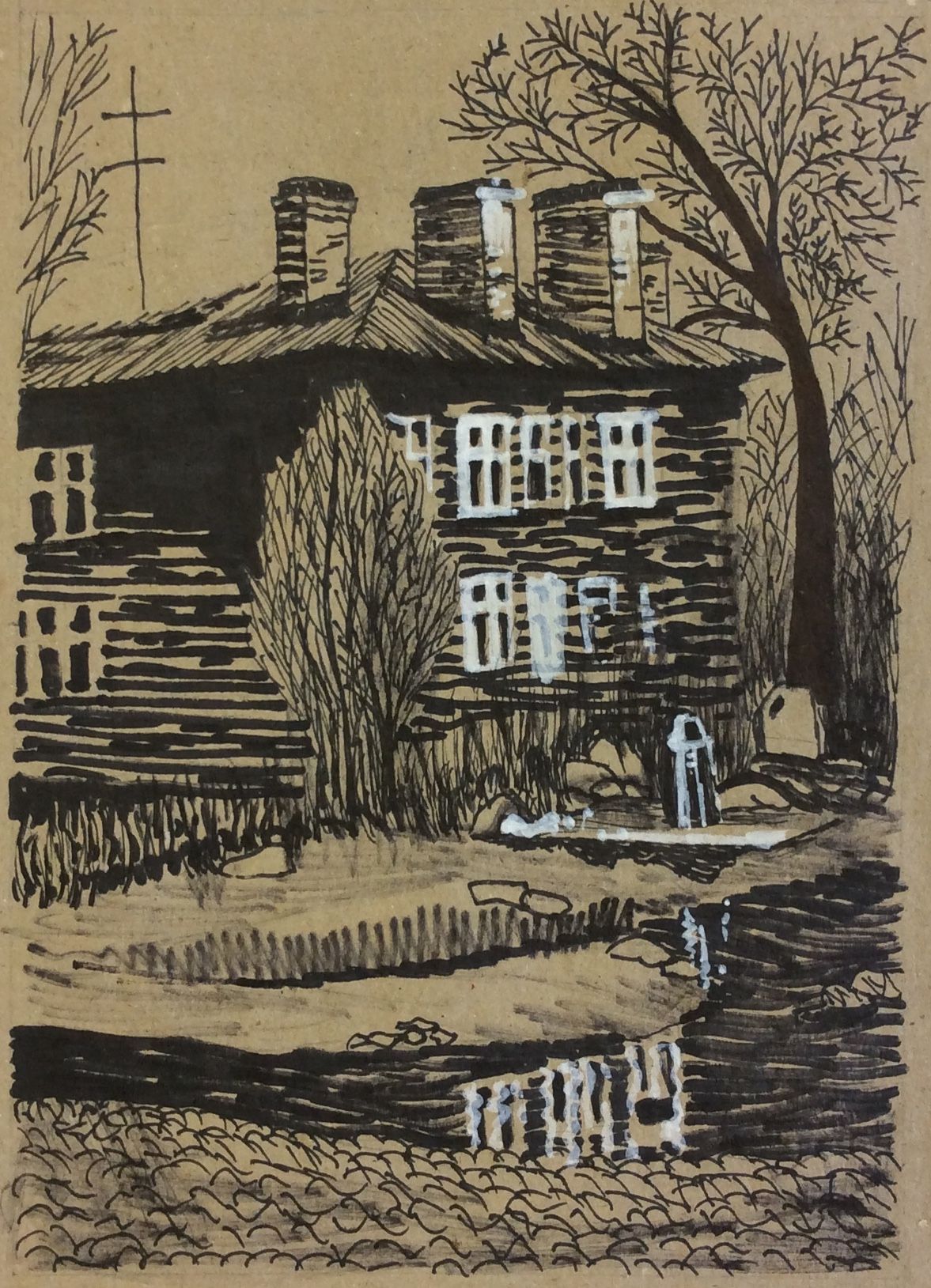 «Колонки», Данилова Арина (12 лет), маркер, преп. Е. Ю. Тарасова