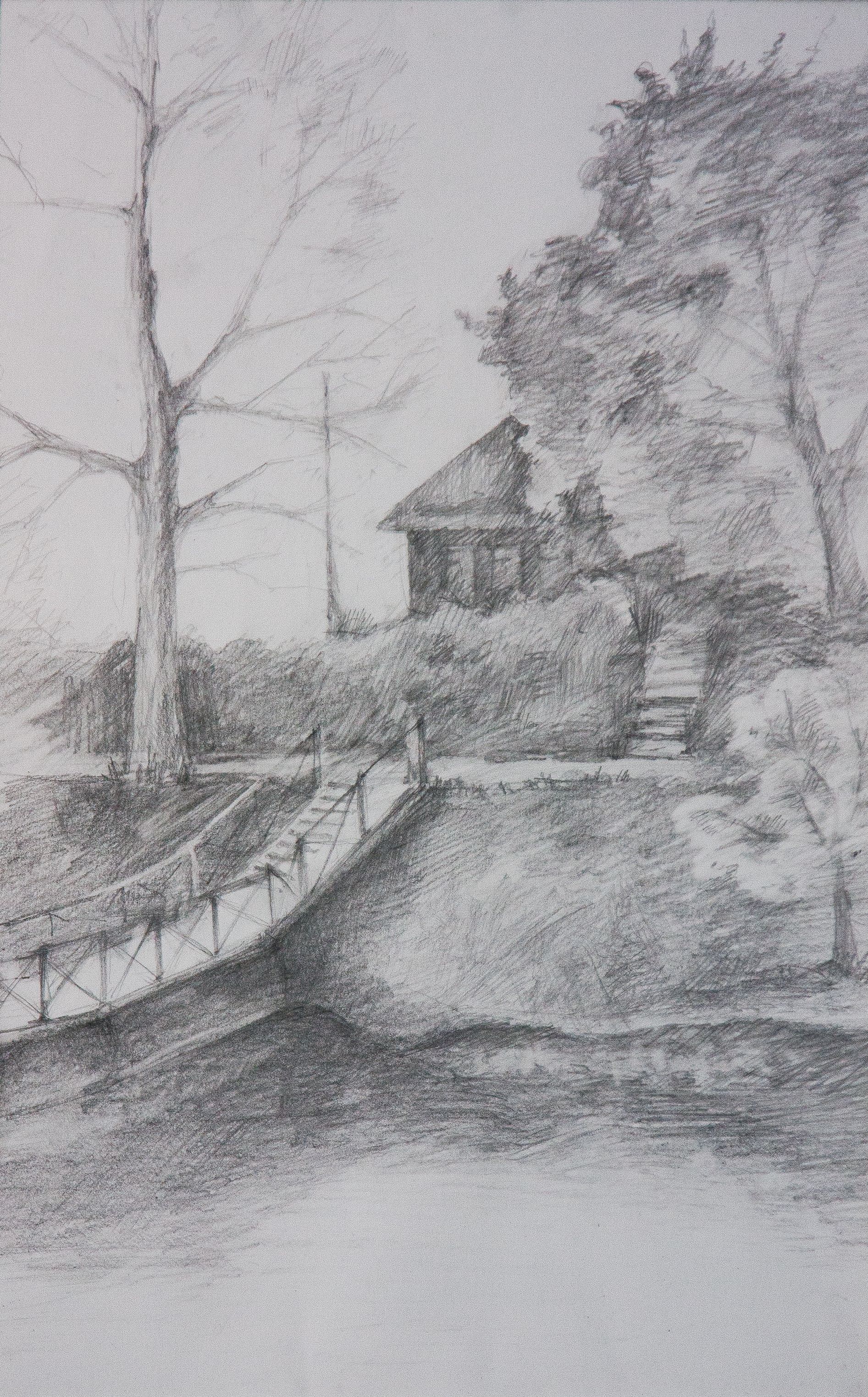 "Домик на Староладожском канале", Гаврилова Анна (13 лет), преп. С. А. Латыпова