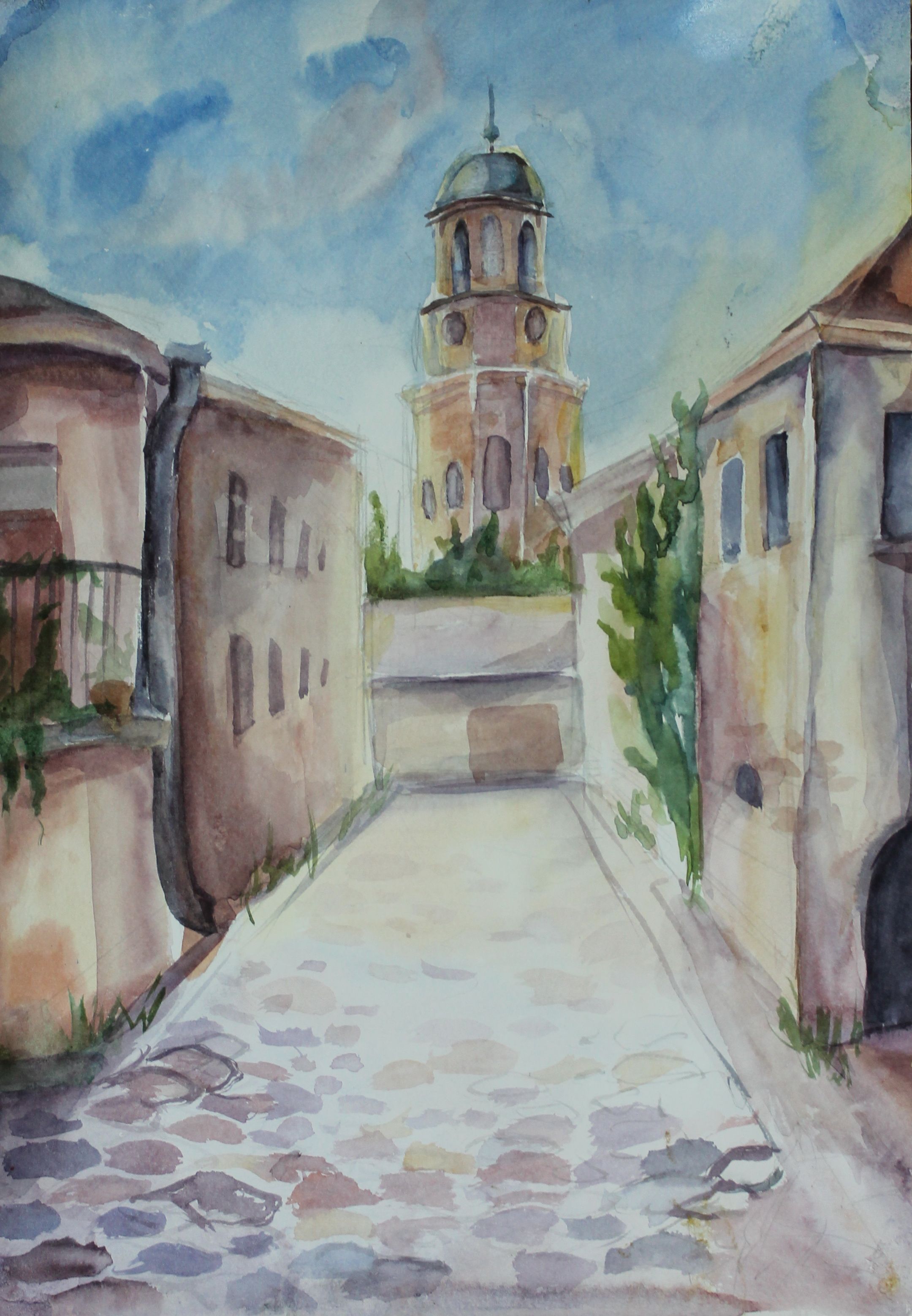 "Выборг", Руденко Ирина (14 лет), акварель