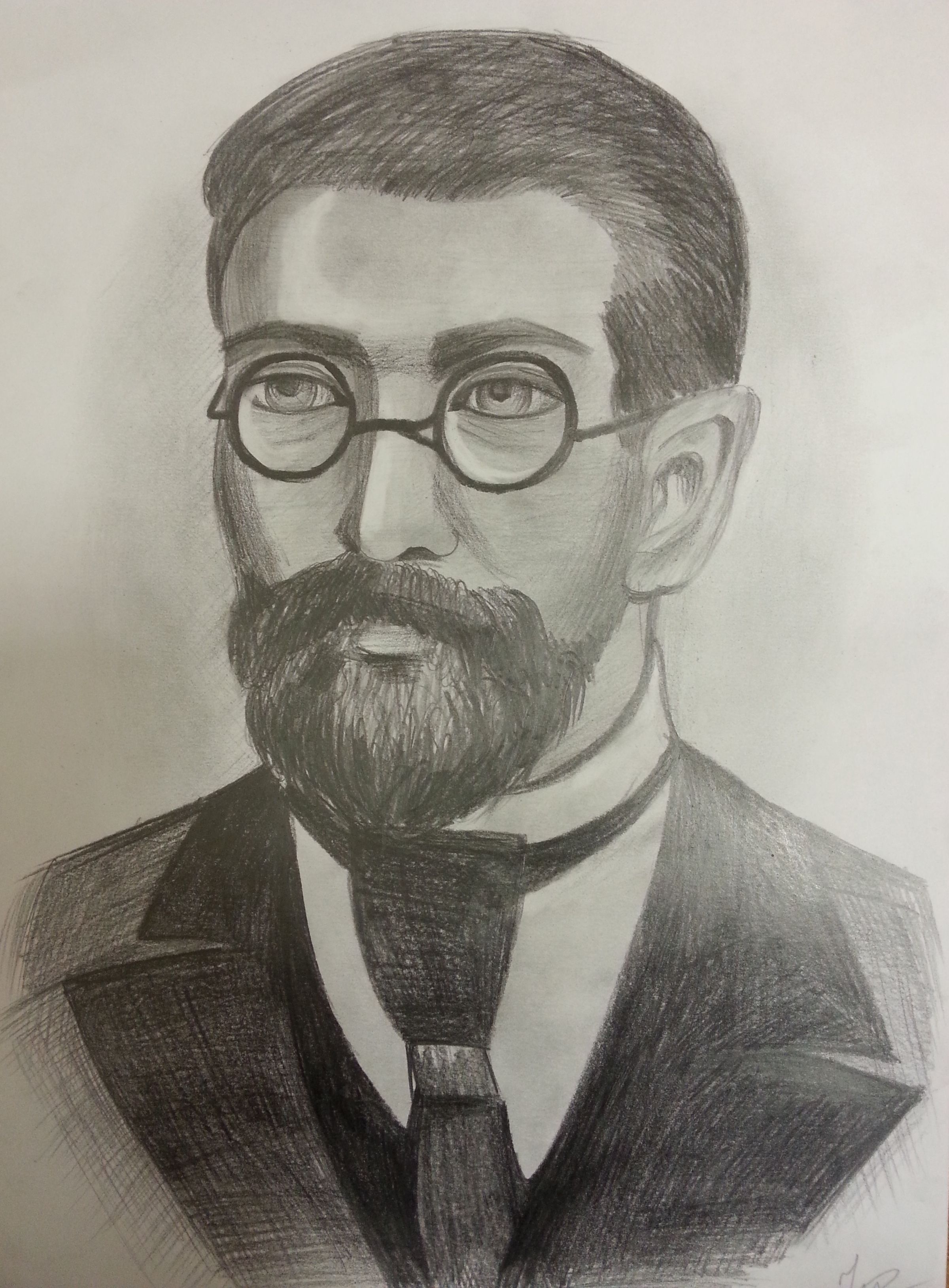 «Портрет Н. А. Римского-Корсакова», Руденко Алена (14 лет), преп. Фомина Лилия Адольфовна