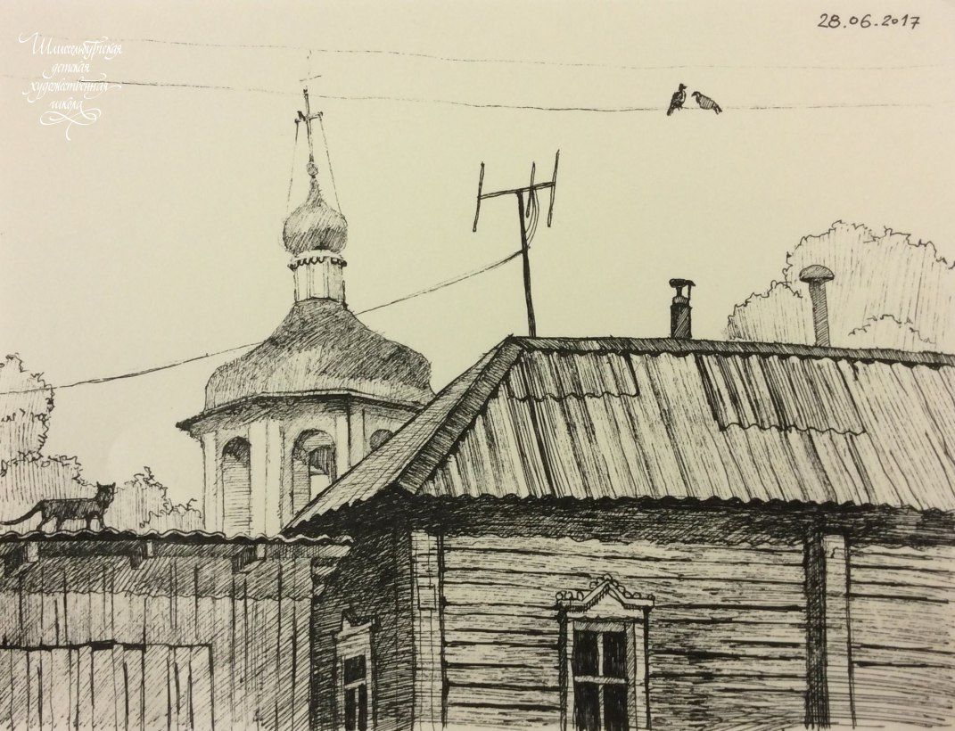 Воронова Вера Викторовна. "Крыши" г.Торопец